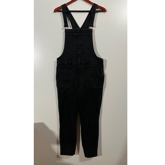 Madewell Overalls Straight Leg in Black Stretch Denim Sz XL - Picture 3 of 16